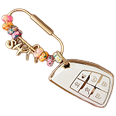 Beaded Key Fob Keychain