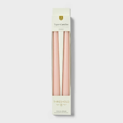 Taper Candle Set Light Pink