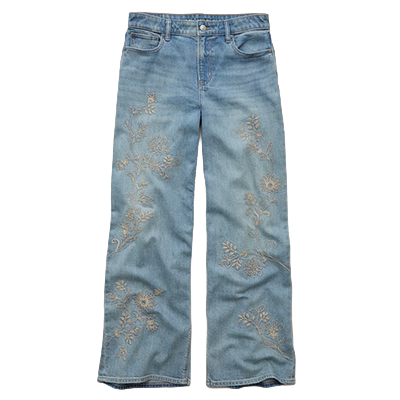 AE Super High Waisted Baggy Wide Leg Jean