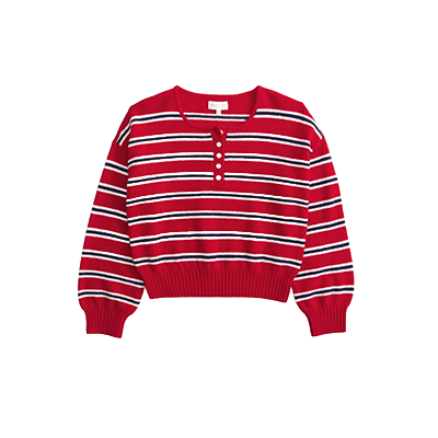 A&F Merino Wool Blend Henley Sweater