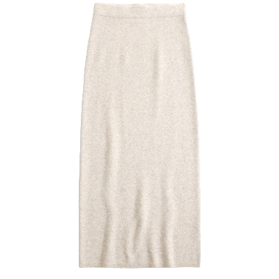 A&F Merino Wool Blend High Rise Sweater Maxi Skirt