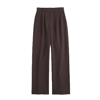 Curve Love A&F Sloane Tailored Wide Leg Pant