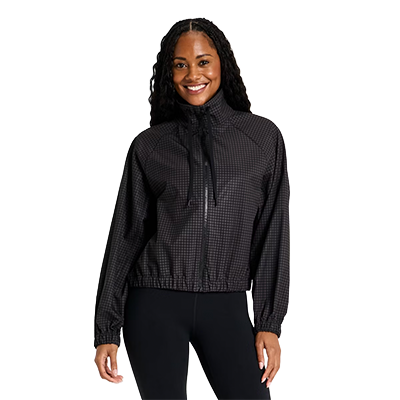 Women's Picot Trim Windbreaker Jacket